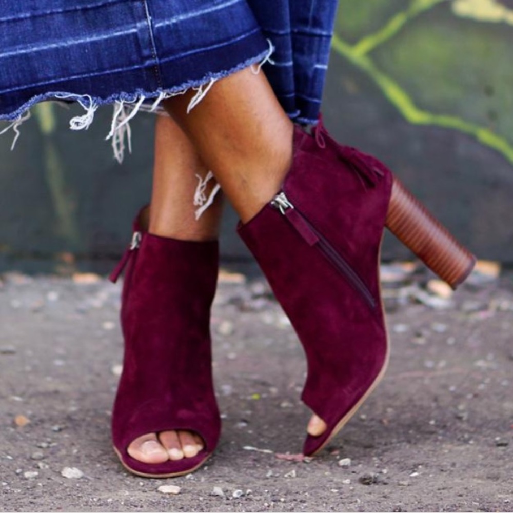 Halogen Warin open toe bootie